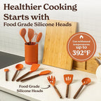 Silicone Kitchen Utensils Set & Holder: Cooking Utensils Set - Image 4