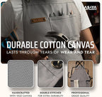 Asaya Chef and BBQ Apron with Bottle Opener and Hand Towel - 10oz Cotton Canvas - Image 3