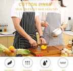Tosewever 2 Pieces Kitchen Cooking Aprons, Cotton Polyester Blend Adjustable - Image 2