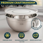 Baker's Signature Stainless Steel Mixing Bowls - Image 3