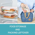 Vtopmart 5 Pack 35oz Glass Food Storage Containers - Image 5