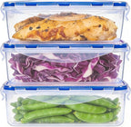 KIGI Food Storage Containers, 4 Sided Locking Lids, Leak-Proof & Stackable - Image 6