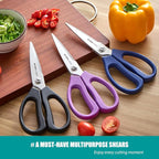 KUNIFU Kitchen Scissors, All Purpose Kitchen Shears, Heavy Duty Come Apart - Image 3