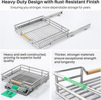 Pull out Cabinet Organizer, Heavy Duty Smooth Sliding Under Cabinet Shelves - Image 6