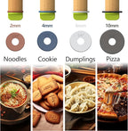 Rolling Pin with Adjustable Thickness Rings and Pastry Baking Mat Dough - Image 4