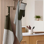 KITCHENAID® Evergreen Design Series Herringbone Ribbed Soft Silicone Oven Mitts - Image 2