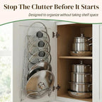Evelots 6-Tier Pot Lid Organizer - Image 3