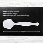 PARTY BARGAINS Disposable White Plastic Serving Spoons 8.75″ – Heavy-Duty White - Image 3