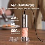 ThermoMaven Electric Salt and Pepper Grinder Set, 110ml Larger Rechargeable - Image 4