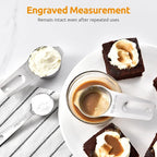 Measuring Cups and Spoons 12 Pieces: U-Taste 18/8 Stainless Steel Kitchen Metal - Image 4