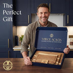 Pre-Oiled, Non Toxic 3-Piece Acacia Cutting Board Set - Image 9