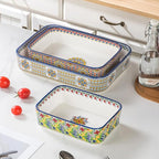 Casserole Dishes for Oven, Ceramic Baking Dishes Set of 3, Rectangular Lasagna - Image 4
