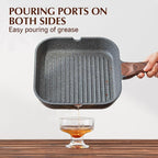 SENSARTE Nonstick Grill Pan for Stove Tops, Versatile Griddle - Image 5