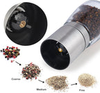 Gulex® Pepper Grinder Pepper Mill, Salt Grinder Refillable, Adjustable - Image 5