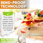 Spring Chef 10" x 15" Stainless Steel Cooling Racks - Image 6