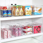 Vtopmart 6 PCS Clear Plastic Storage Bins, Pantry Organizer Containers - Image 3