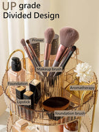 Asayuee 360 Rotating Makeup Organizer, 3 Tier Large Capacity Make Up Organizers - Image 2