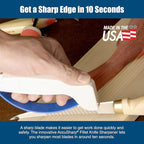 AccuSharp Knife & Tool Sharpener, Hones & Sharpens Straight & Serrated Knives - Image 5