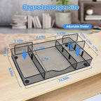 VyGrow Desk Drawer Organizer, Metal Mesh Drawer Organizer Tray - Image 4