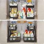 2 Pack 18.5IN-Depth Under Sink Organizer - Image 6