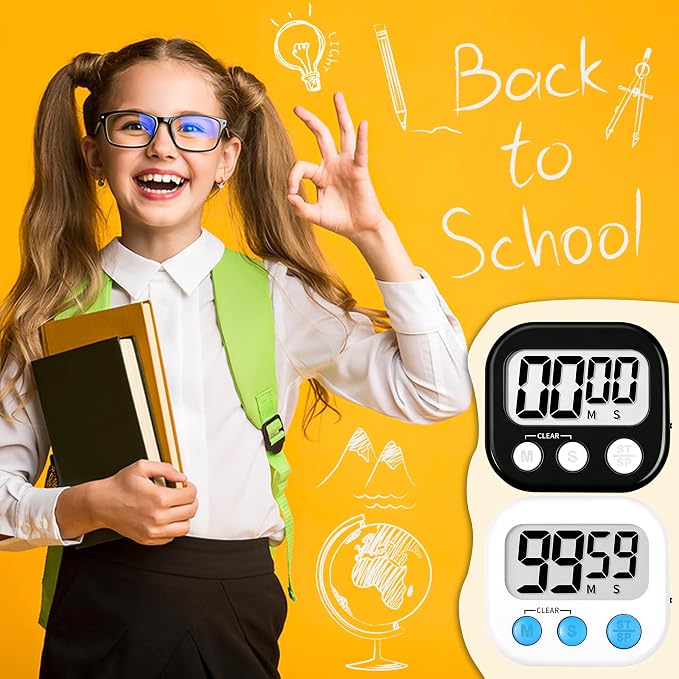 ZILLEEN Classroom Timer for Kids Teachers 2 Pack Digital Timers - Image 6