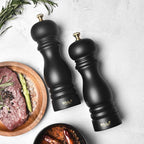 BILL.F Salt and Pepper Grinder Wooden Pepper Mill Grinder Salt Pepper Shakers - Image 3
