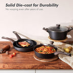 SENSARTE Pots and Pans Set Non stick, Non toxic Healthy Induction Cookware Sets - Image 6