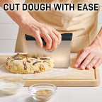 Zulay Premium Multi-purpose Stainless Steel Bench Scraper & Chopper, Quick & - Image 2