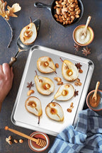 P&P CHEF 12.5 Inch Baking Cookie Sheet, Oven Pan Tray Stainless Steel Sheet Pan - Image 6