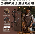 Asaya Chef and BBQ Apron with Bottle Opener and Hand Towel - 10oz Cotton Canvas - Image 5