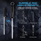 Fillet Knife Kit Combo, Fishing Knives and Honing Rod, Ultra-Sharp G4116 German - Image 5