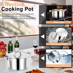 P&P CHEF 5 Quarts Cooking Stock Pot - Image 7