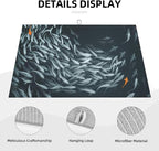 Japanese Fish Dish Drying Mat 18x24 Inch, Microfiber Absorbent Fast Dry Mat - Image 3