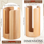 Suclain 2 Pcs Mason Jar Lid Organizer Bamboo Vertical Mason Jar Lid Storage - Image 2