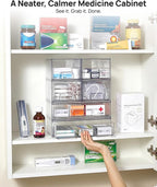 Vtopmart Clear Stackable Storage Drawers Set of 5, Plastic Organizer Bins - Image 5
