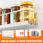 Bunoxea Spice Rack Wall Mounted 3 Pack, Space-Saving Spice Organizer - Image 4