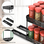 Pull Out Spice Rack Organizer for Cabinet, 2 Pack Widen Slide Out Spice Racks - Image 7