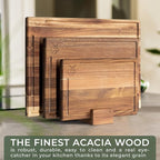 WALDWERK Cutting Board Set out of Solid Acacia Wood - Image 2