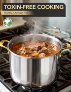 MICHELANGELO Stainless Steel Stock Pot - Image 3