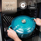 Cast Iron Dutch Oven with Lid – Non-Stick Ovenproof Enamelled Casserole Pot – - Image 5