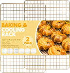 2 PCS Cooling Racks for Cooking and Baking, 15x10 Inches Stainless Steel by Unknown