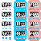 ZILLEEN 12 Pack Kitchen Timers for Cooking Digital Classroom Timers for Kids by ZILLEEN