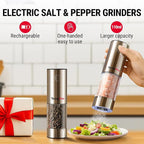 TempPro 100ml Electric Salt and Pepper Grinder Set Rechargeable, Automatic - Image 6