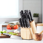 Amazon Basics 18-Piece Premium High-Carbon Stainless Steel Kitchen Knife Set - Image 4