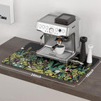 Rnivvi Coffee Mat, Hide Stain Rubber Backed Absorbent Dish Drying Pad - Image 2