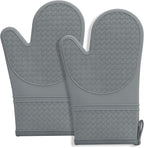 Hovico Silicone Oven Mitts, Heat Resistant 500F Kitchen Mitts 2PCS, 11.6" by Hovico