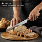 imarku 10 Inch Bread Knife for Homemade Bread Sourdough, German High Carbon - Image 9