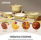 CAROTE 24pcs Ceramic Cookware Set, Pots and Pans Non Stick Kitchen Cookware Sets - Image 3