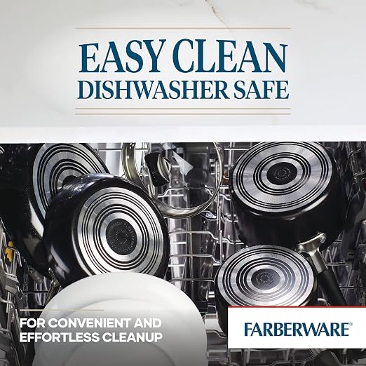 Farberware Cookstart DiamondMax Nonstick Straining Saucepan, Dishwasher Safe - Image 6