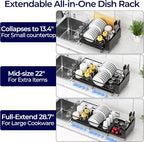 Large Dish Drying Rack, Expandable Dish Rack - Image 2